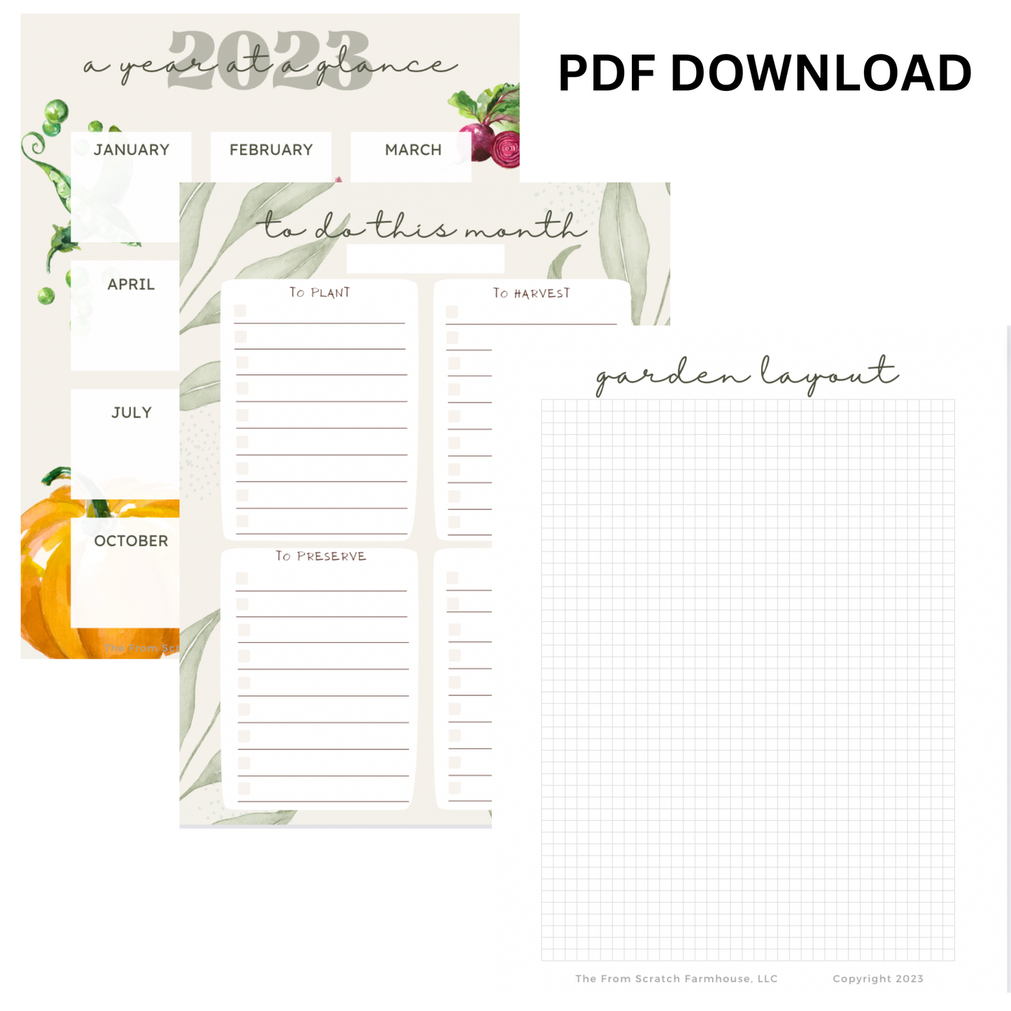 2024 Printable Garden Planner (PDF)