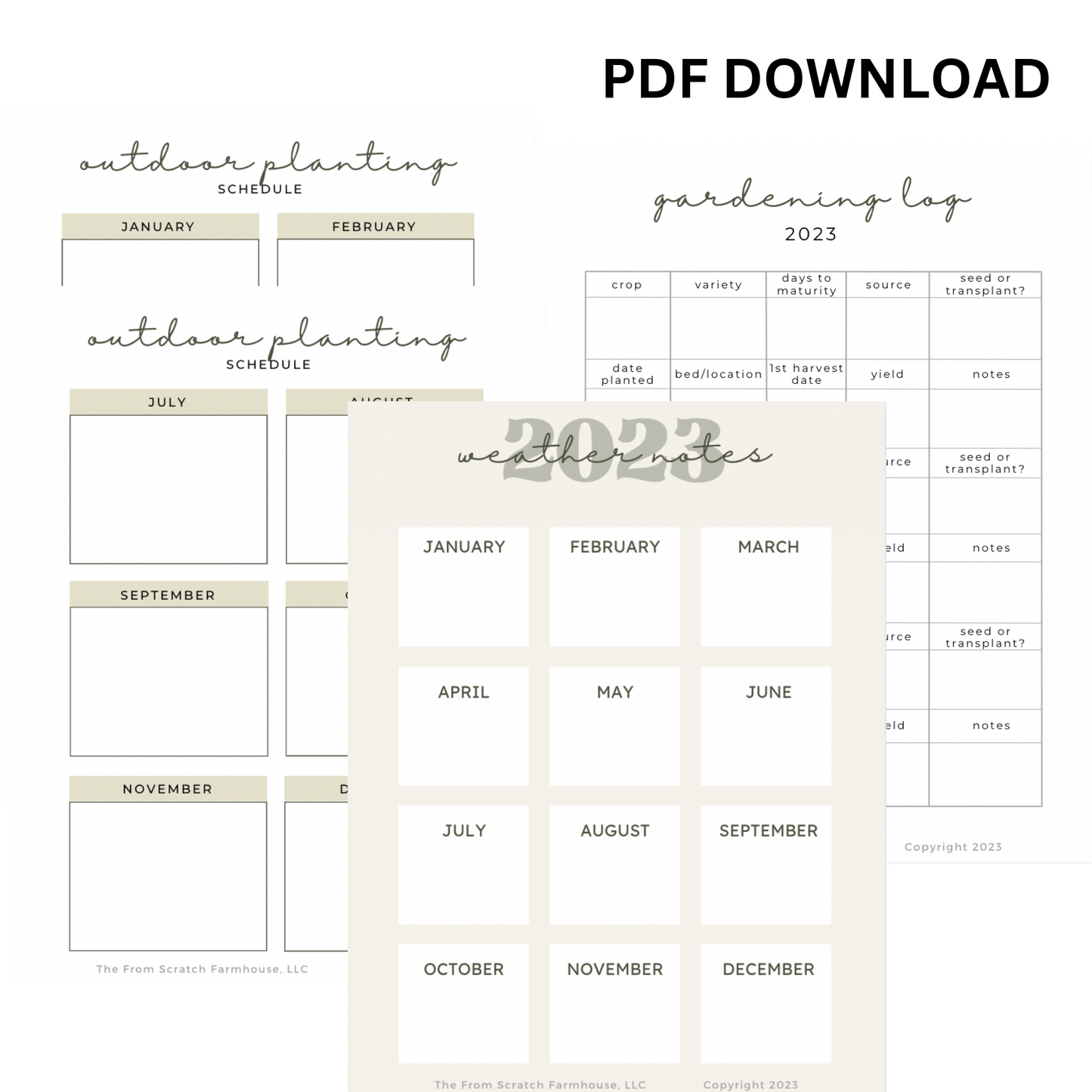 2024 Printable Garden Planner (PDF)